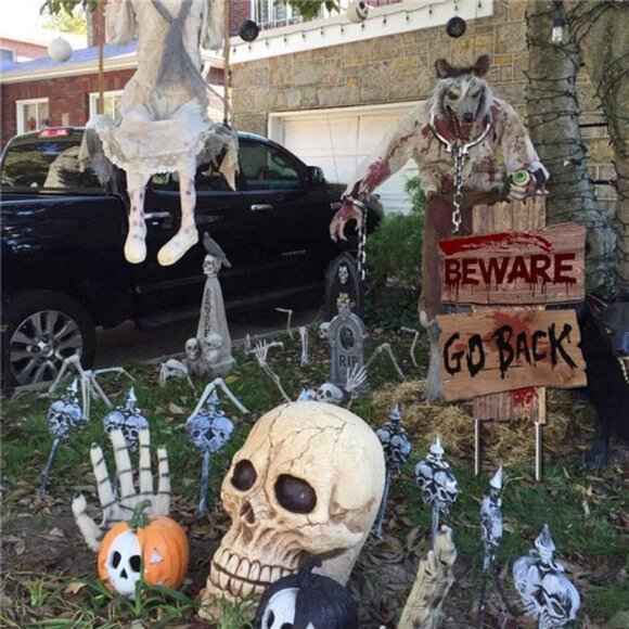 2025 New Upgraded 19" x 16" self-Designed Halloween Decorations Yard Signs - Picture 7 of 8